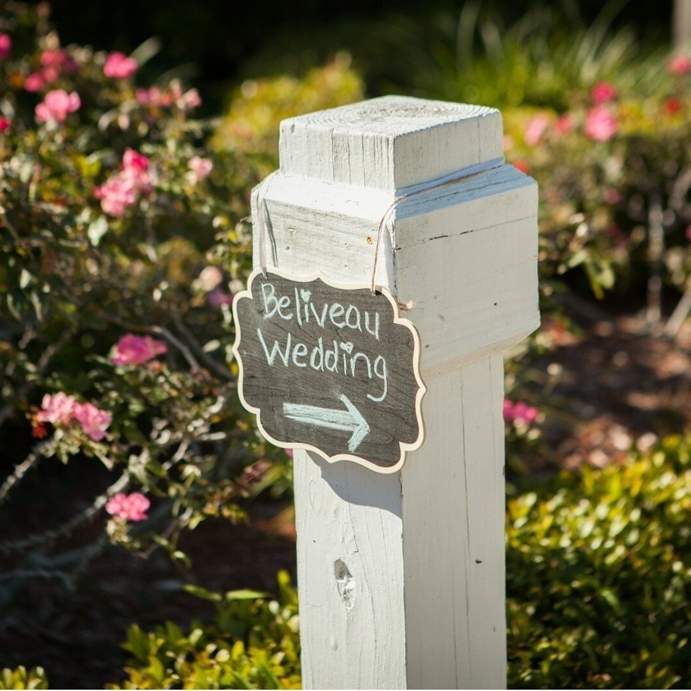 Brides Wood Hanging Chalkboard Signs Lot of 4 Pkgs 10"x7" - Picture 5 of 5